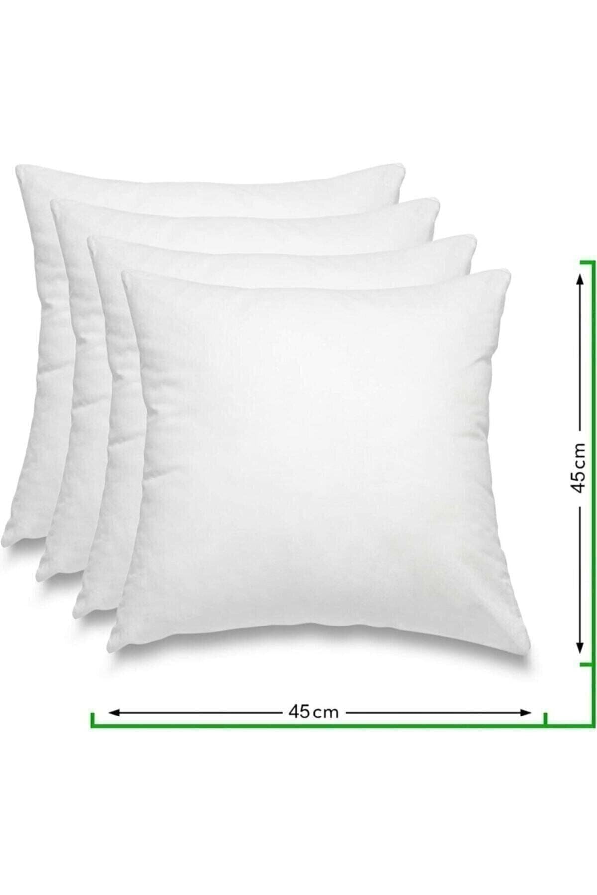 Mazi Home 4-Piece Cushion Inner Pillow 45x45 400 Gr Silicone And Shredded Filling First Quality 2