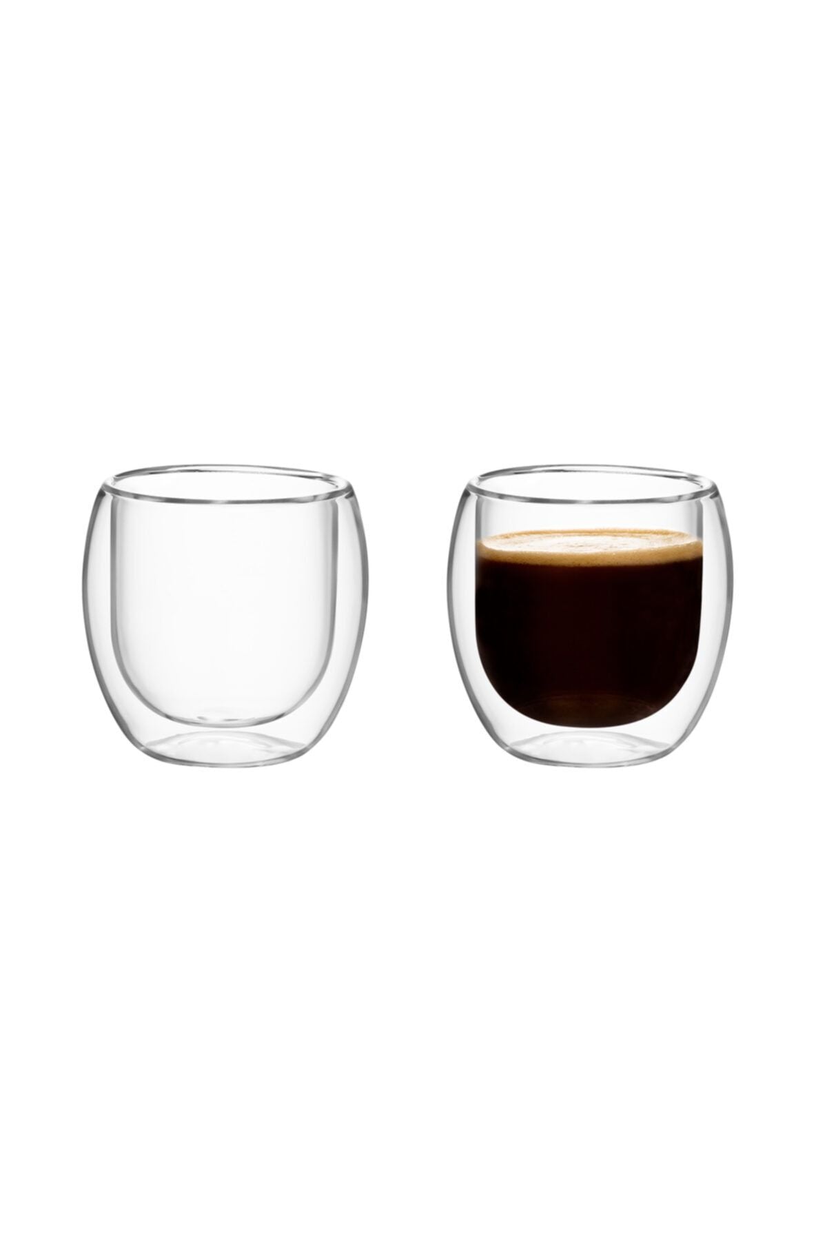 Madame Coco Coco 1kbard0590139 Moulins 2-Piece Double Glass Cup - 100ml 2