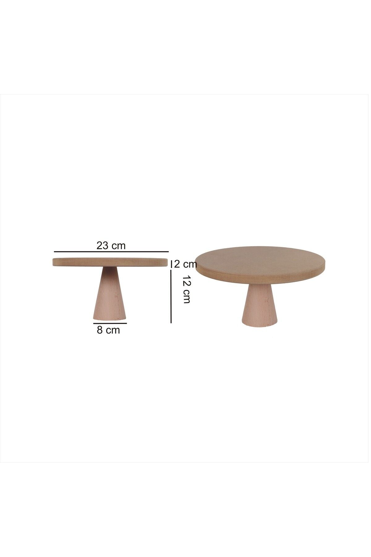 Genel Markalar 23 Cm Wooden Leg Cake Stand 2