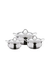 Emsan Cemre Induction Base 6 Piece Midi Stainless Steel Cookware Set 4