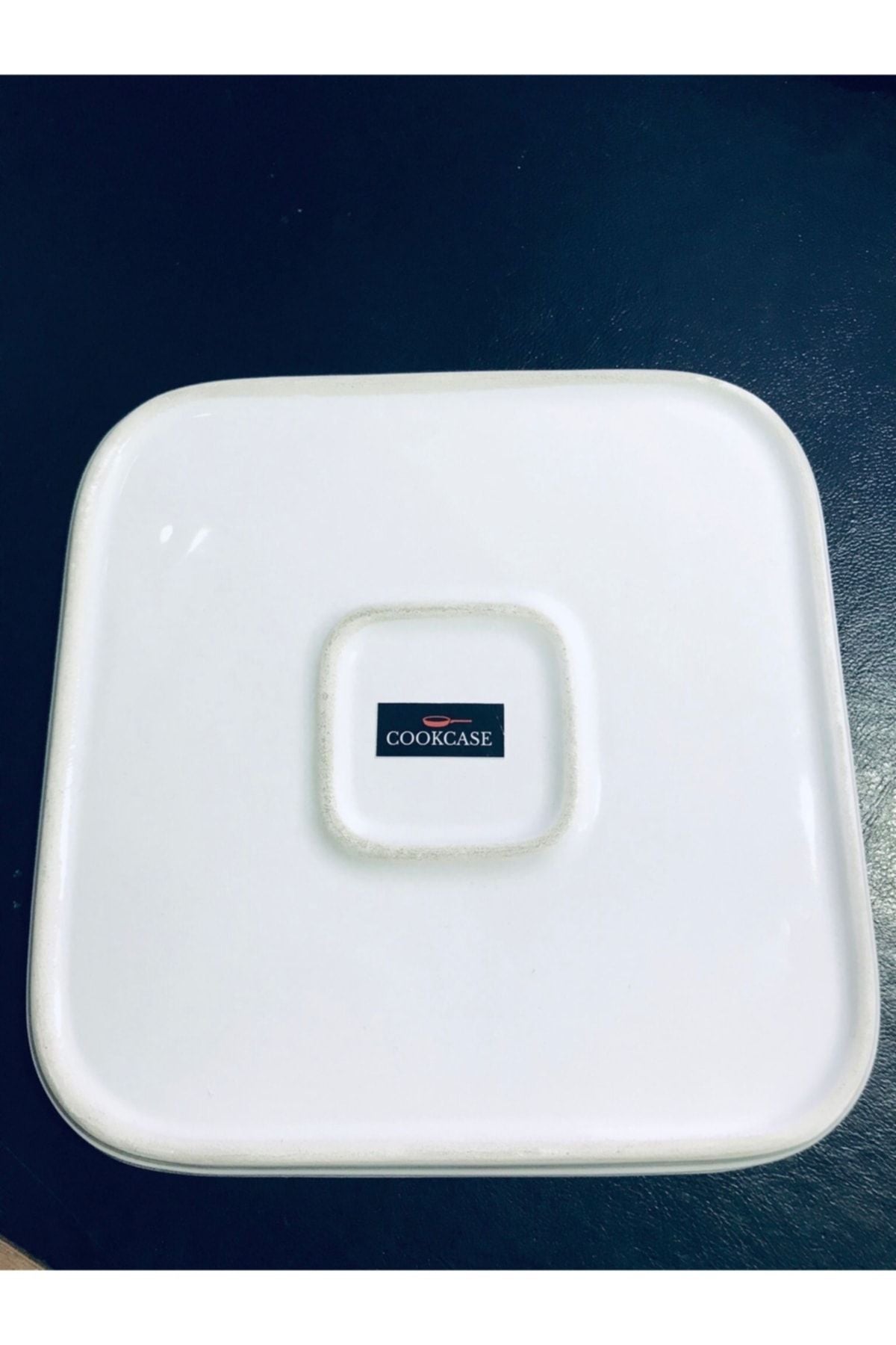 COOKCASE Ceramic Square Plate Set of 6 10cm 2