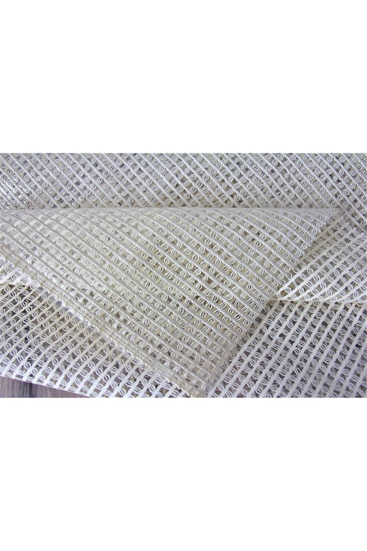 DedeEvTekstil Pvc Transparent Coated Wipeable Tablecloth Woven Rattan 4