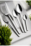 Gökdil Tuana 72 Piece Plain 12 Person Stainless Steel Fork & Spoon & Knife Set 1