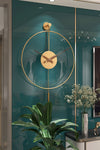 AGA KONSEPT Tiktok Plus 60 Cm Gold, Modern Decorative Pendulum Metal Wall Clock 2