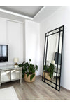 EFFE YAPI DEKOR Black Metal Framed 180x80 Cm Decorative Mirror 2