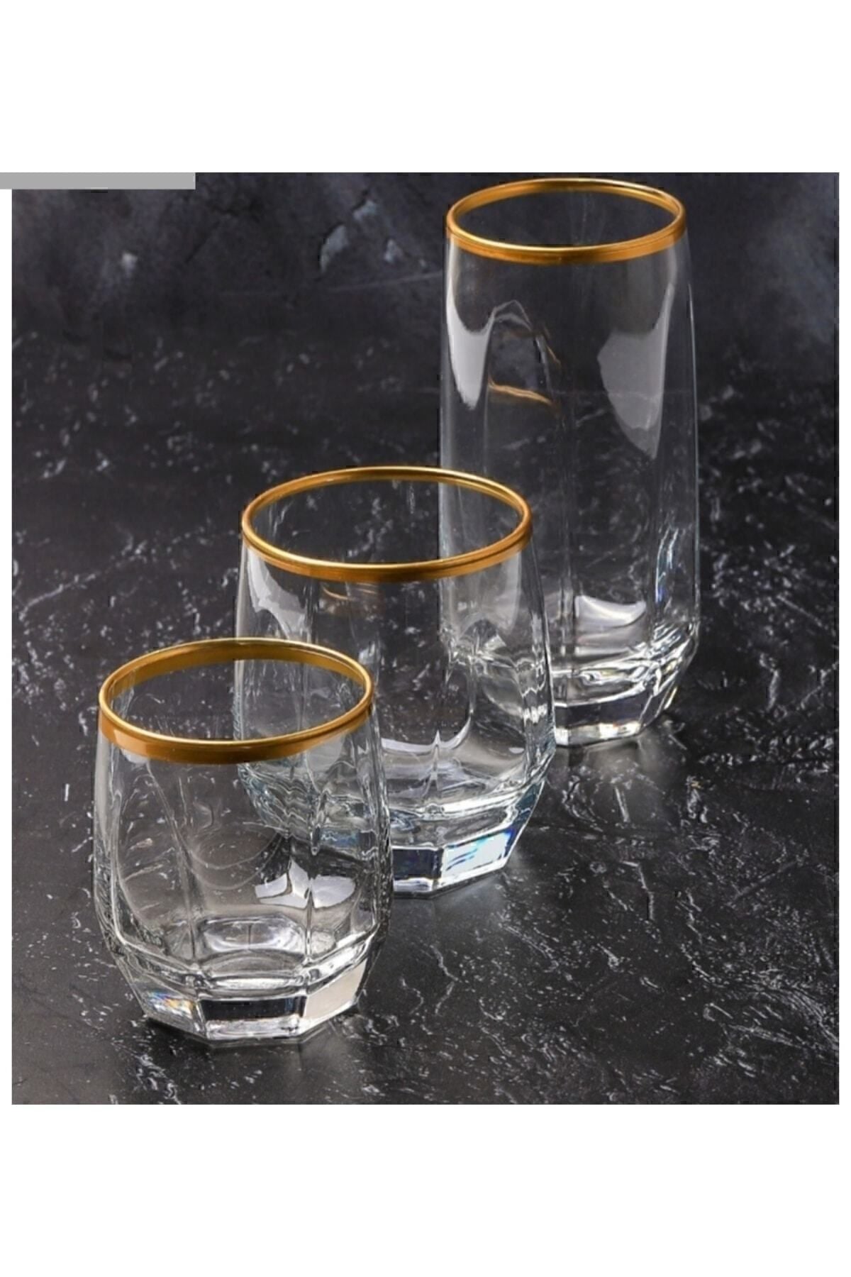 Evsenavm Yaldızlı 18 Pcs Glass Set 3