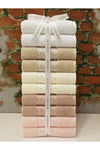 Özdilek Elissa Towel Set of 10 - Pink Beige Cream Stone White 1