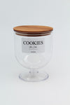 Zezedesing Wooden Vacuum Lid Transparent Cookie Jar 1500 Ml (Hard Plastic) 5