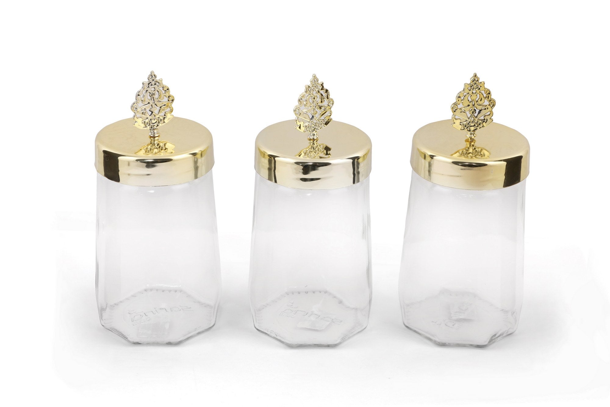 Storage Box Set (3 Pieces) PLTN108 Transparent
Gold 238PLN3009 2