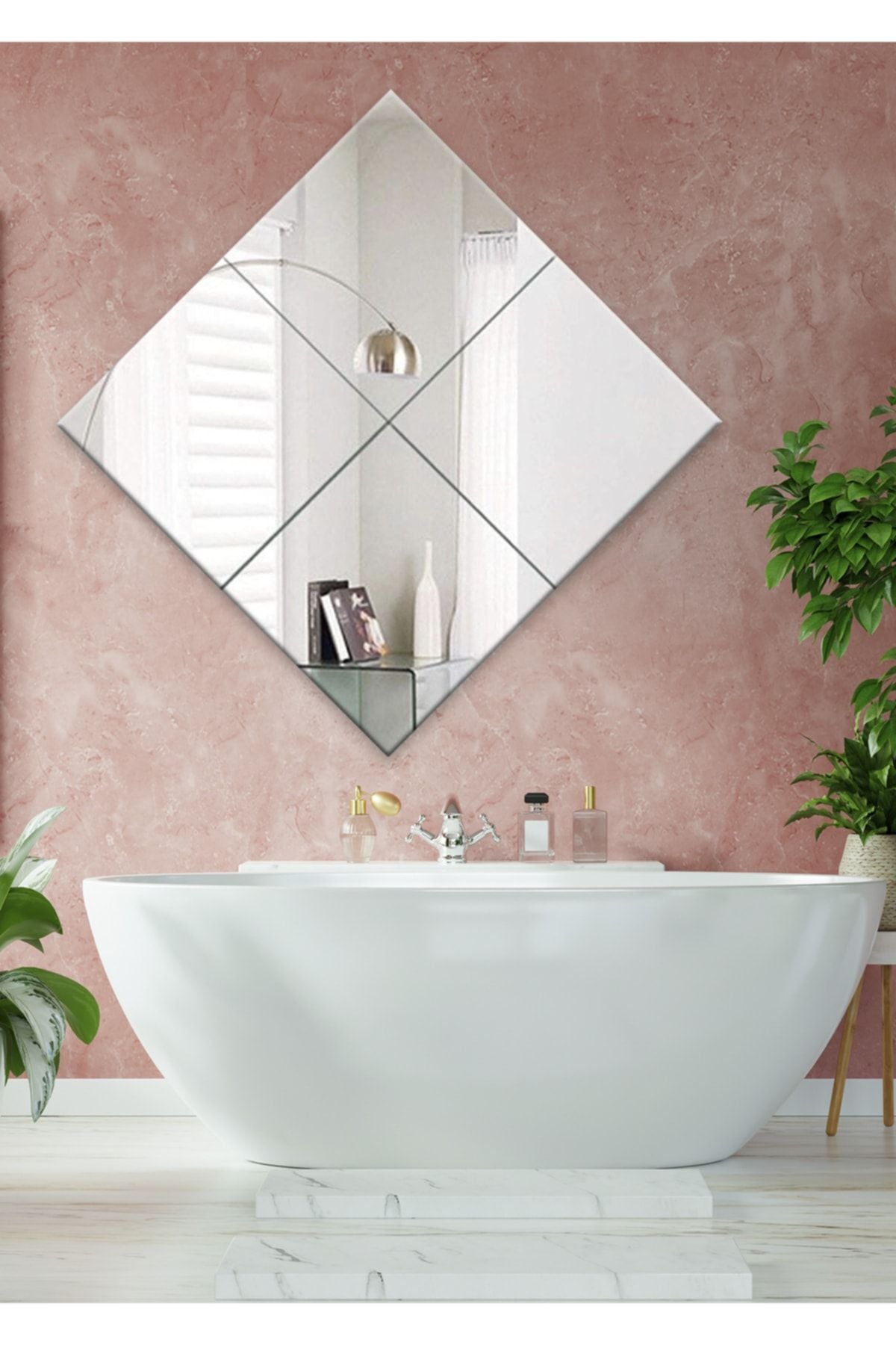 Hediyeler Kapında 4 Piece Square Wall And Full-Length Mirror Set 30x30cm 2