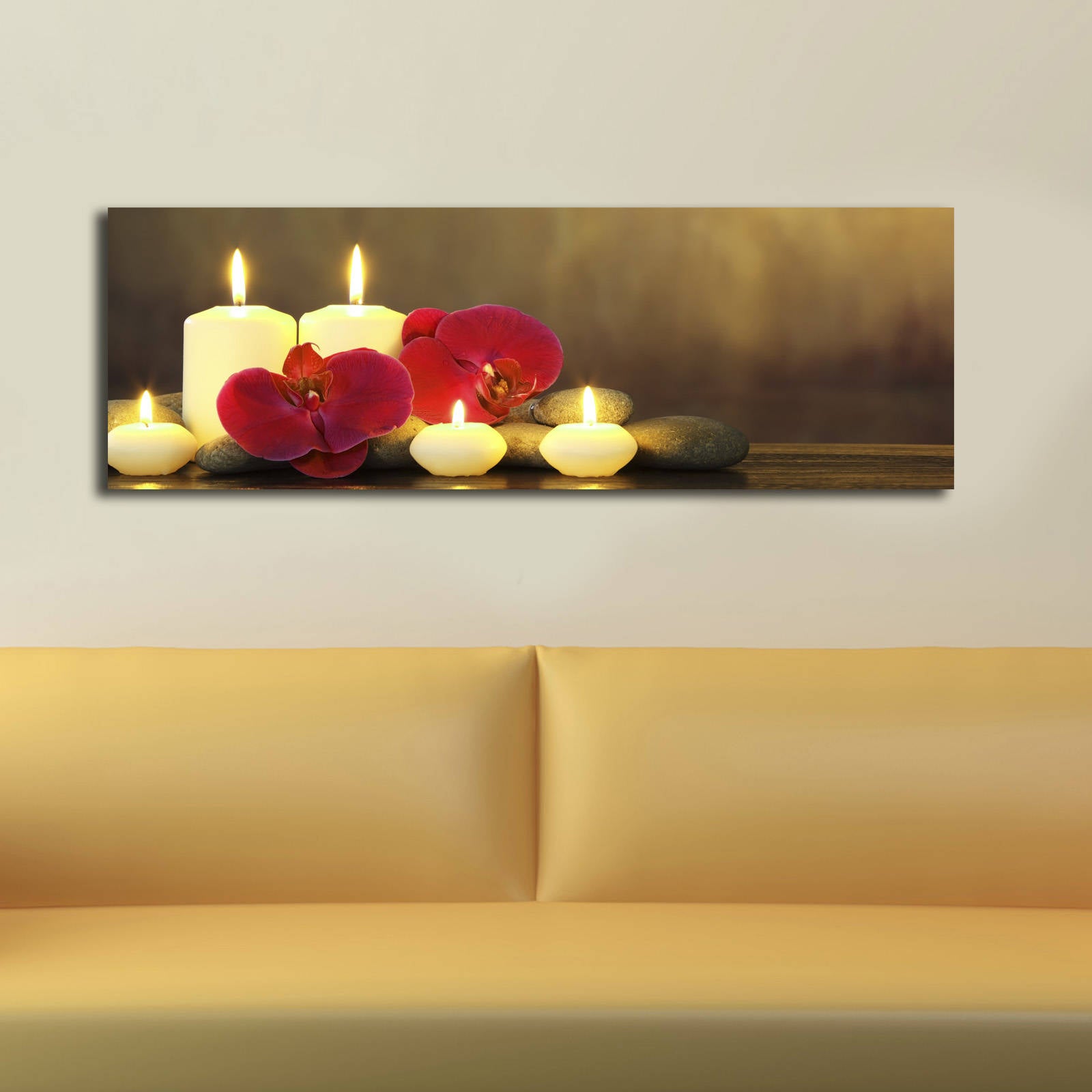 Decorative Led Lighted Canvas Painting 3090İACT-34 Multicolor 239SHN3208 2