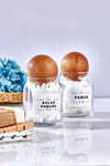 FBZhome Glass Decorative Ball-Lid Cotton Swab And Cotton Jar 300 Ml 2