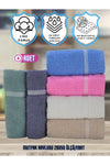 Şelale Can 6-Piece Multicolor Antibacterial Water Absorbent Cotton 28x50 Kitchen Towel 646 Grams 1