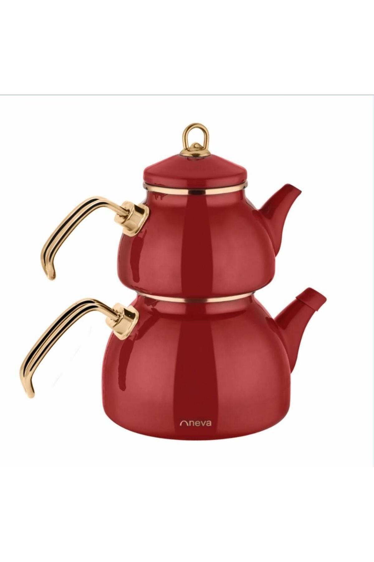 Neva N3176 Pitaya Havana Enamel Teapot Set 7