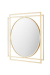 Tino Furniture Drax Gold Metal Decorative Console Mirror 2