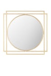 Tino Furniture Drax Gold Metal Decorative Console Mirror 4