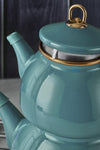 Neva N3170 Menthol Havana Enamel Teapot Set 6