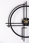 Gowpenart Querencia Metal Black Wall Clock 1.5mm Thickness 60x60 cm 7