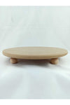 Neşeli Ahşap 28 Cm Round Footed Serving Board 1