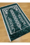 AYHANHOME Green Velvet Bridal Set Prayer Rug 1