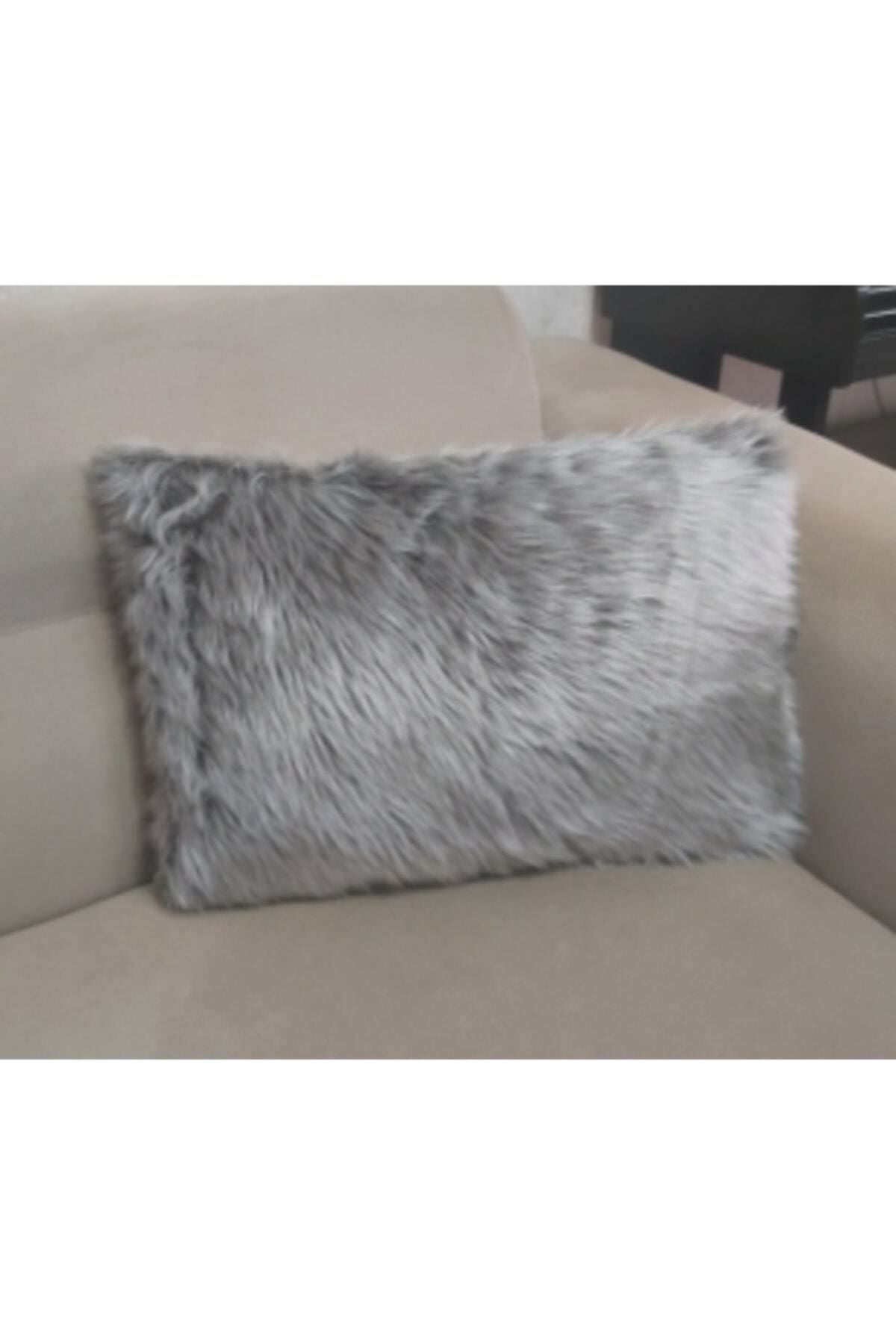 Lostello Home Rectangular Plush Pillow Cover - Light Gray - 35*50 1