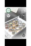 MHK Collection 12 Pcs (425'CC X 12) Glass Drawer Organizer Jar Spice Rack 2