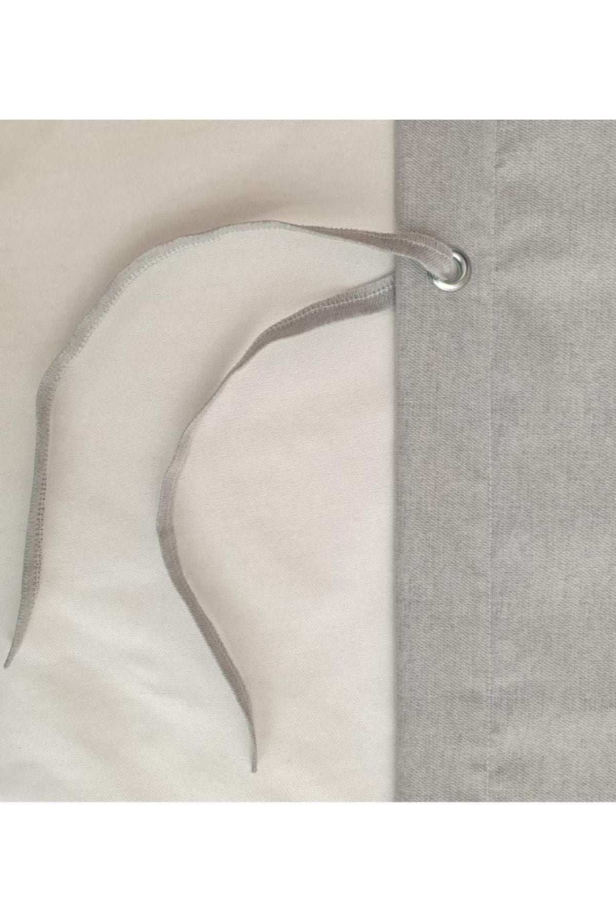 ALTINPAMUK Custom Size Grommet Balcony Curtain - Plain Gray 5