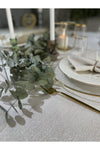 Decamor Home Gold Glitter Cream Tablecloth 1