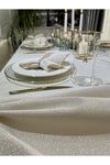 Decamor Home Gold Glitter Cream Tablecloth 3