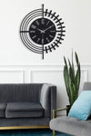 Muyika Design Muyika Dubai New Collection Decorative Metal Black Wall Clock 41x41cm Silent Mechanism Mds-41 2