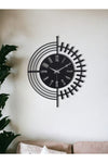 Muyika Design Muyika Dubai Metal Black Wall Clock 50x50cm Silent Mechanism Mds-50 1