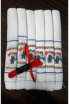 Yörük Tuhafiye Wedding Towel Car Towel Convoy Towel with Ribbon 12-Pack 4