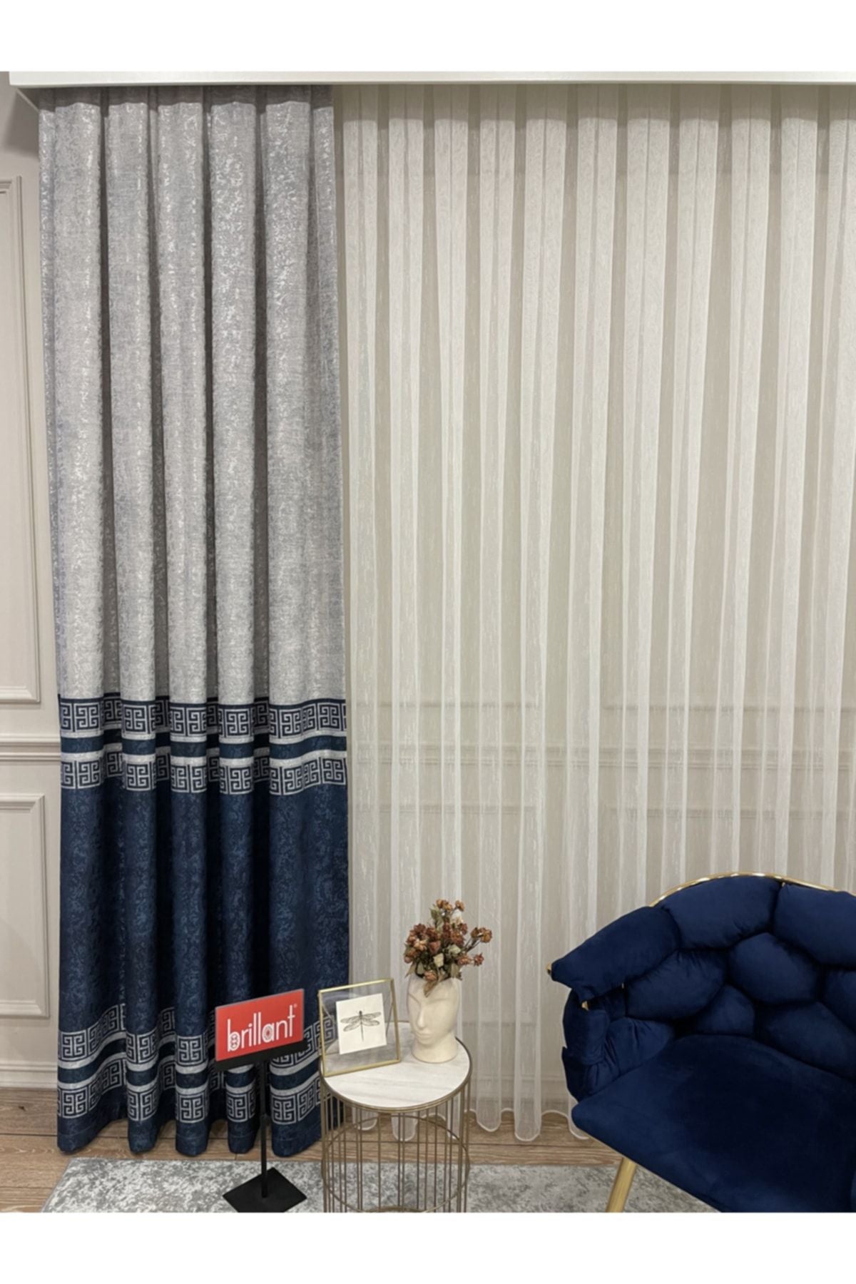 Brillant Liva Select Model 1/2.50 Pleated Curtain Panel 1