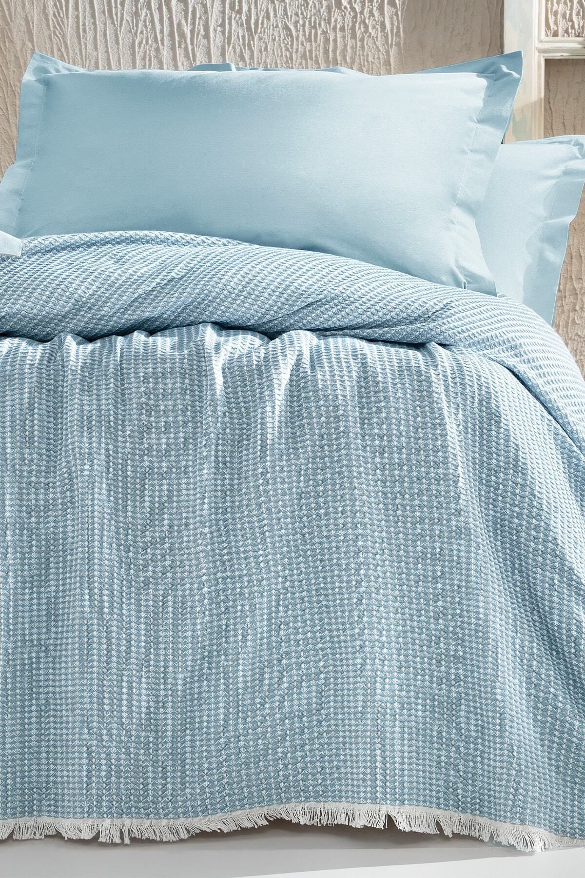 Yataş Octo Double Bedspread - Ice Blue 3