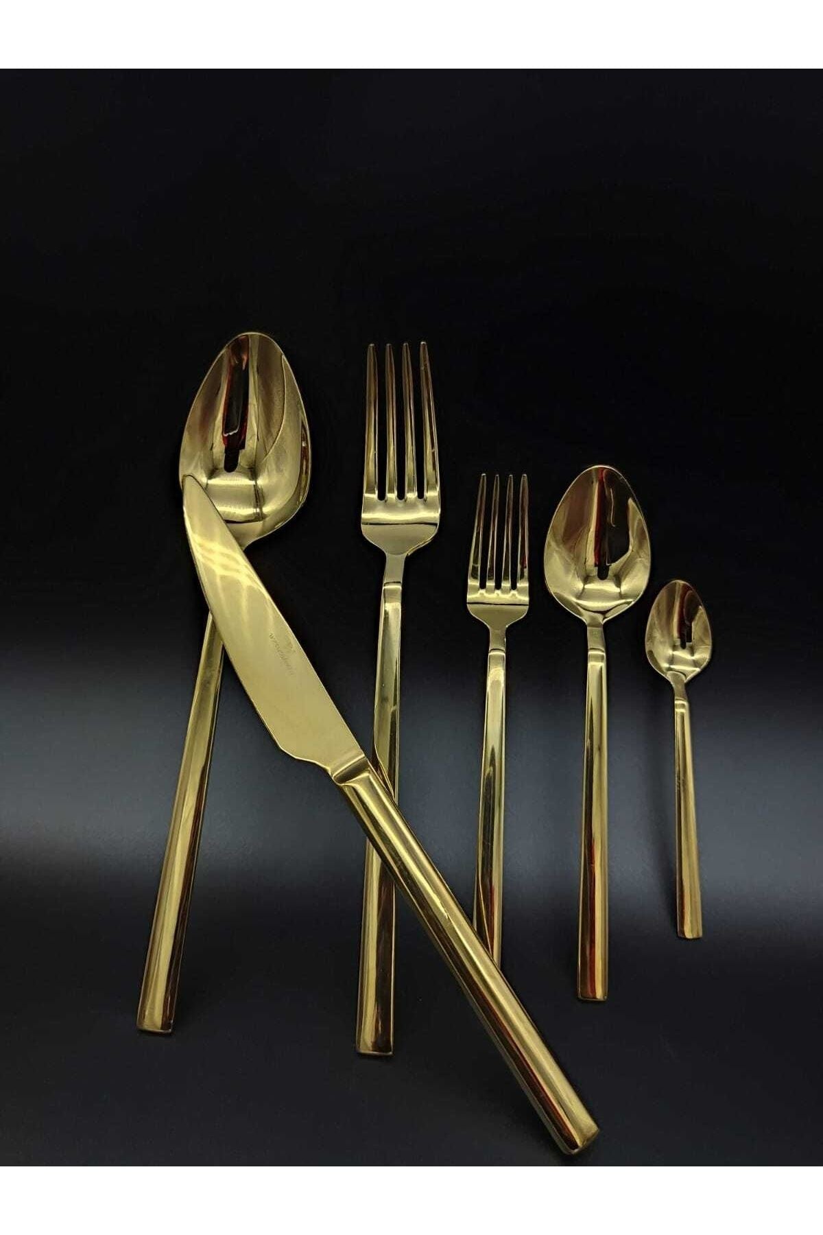 Wessenburg Berlin 36-Piece Titanium Gold Cutlery Set 1