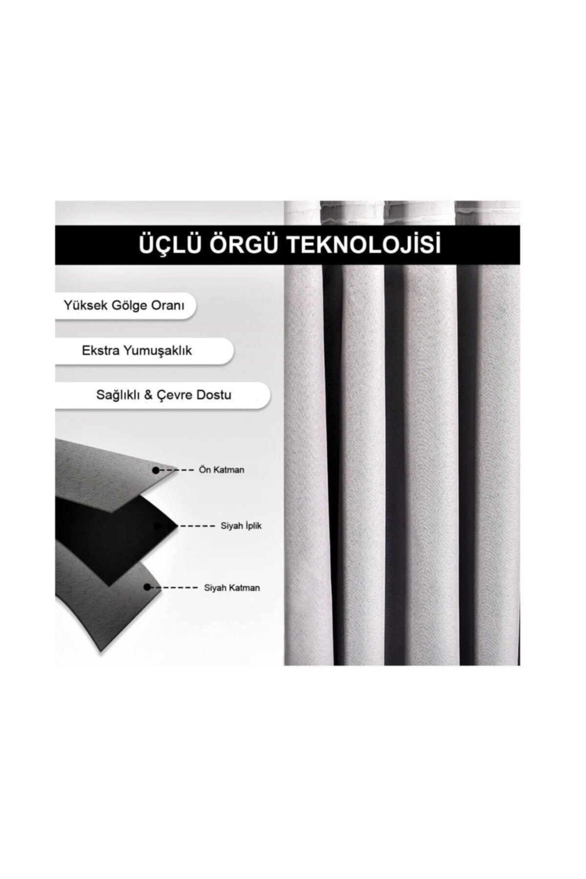 Demirhan Perde Blackout Curtain - Anthracite Gray 3