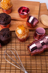 Huzur Party Store Rose Gold Shiny Coating 25-Pack Muffin Cupcake Stand Capsule 6.5x4 Cm 1