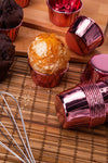 Huzur Party Store Rose Gold Shiny Coating 25-Pack Muffin Cupcake Stand Capsule 6.5x4 Cm 4