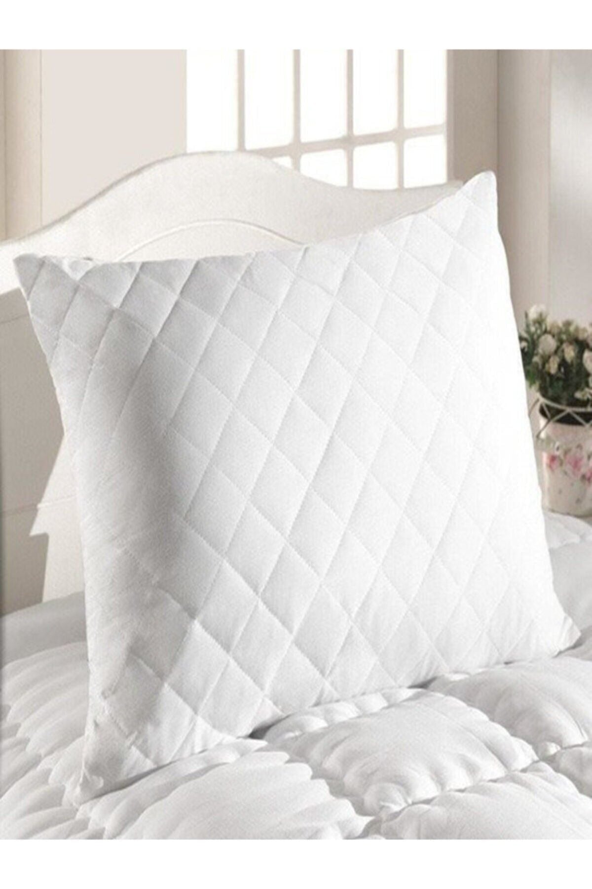 Nart Home 4 Piece Quilted Pillow Protector Cotton Fabric 3