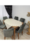 TUNCAY TEKSTİL Lace Buldan Work Linen Monika Fabric Table Cover 5