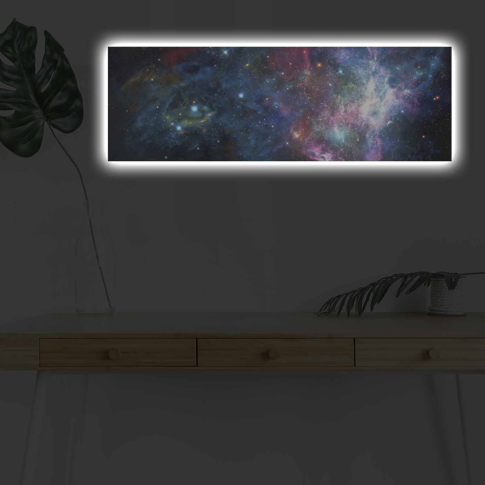 Decorative Led Lighted Canvas Painting 3090NASA-005 Multicolor 254LED4305 2