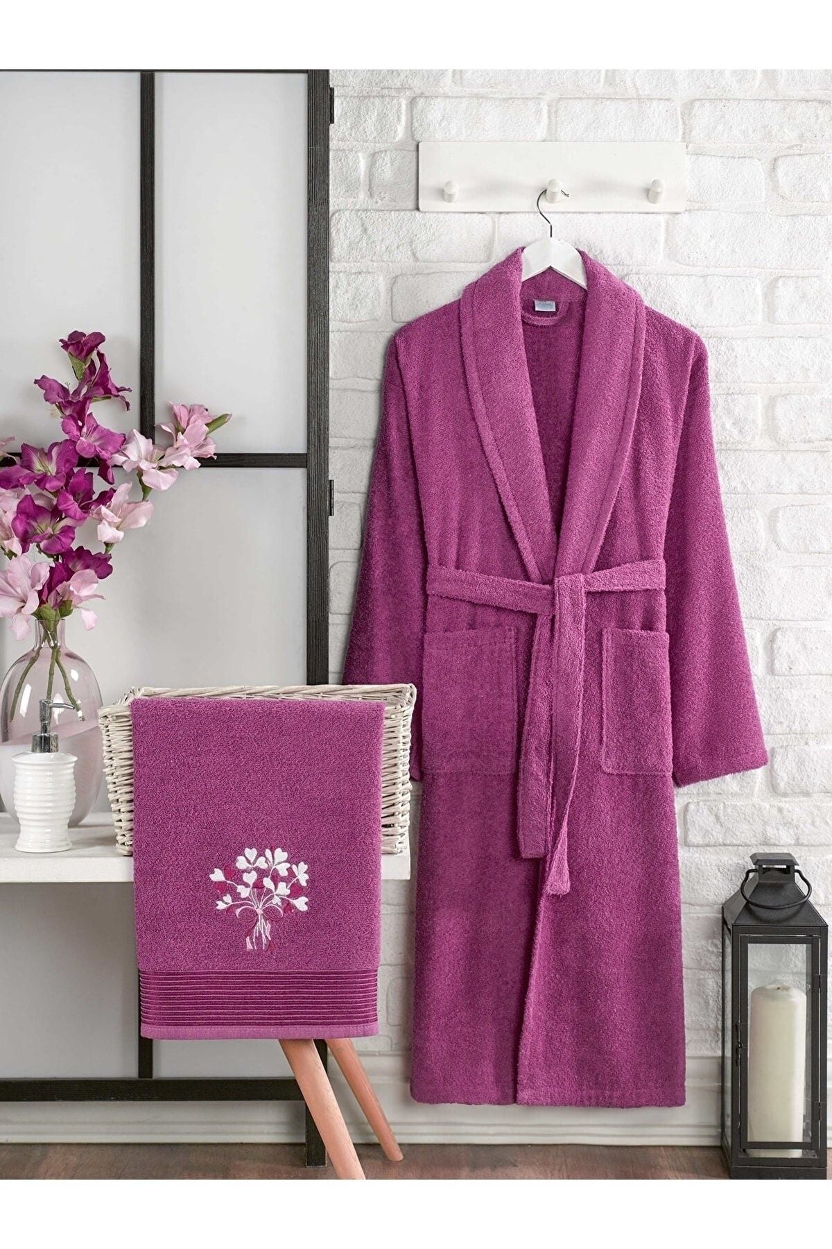 B2B Plus Cotton 2-Piece Bathrobe Set 1