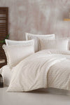 Nordqueen %100 Cotton Double Bed Fringed Duvet Cover Set 3