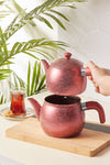 Karaca Biogranit Steel Plus Teapot Set Bakelite Handle Red 3