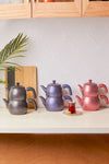 Karaca Biogranit Steel Plus Teapot Set Bakelite Handle Red 4