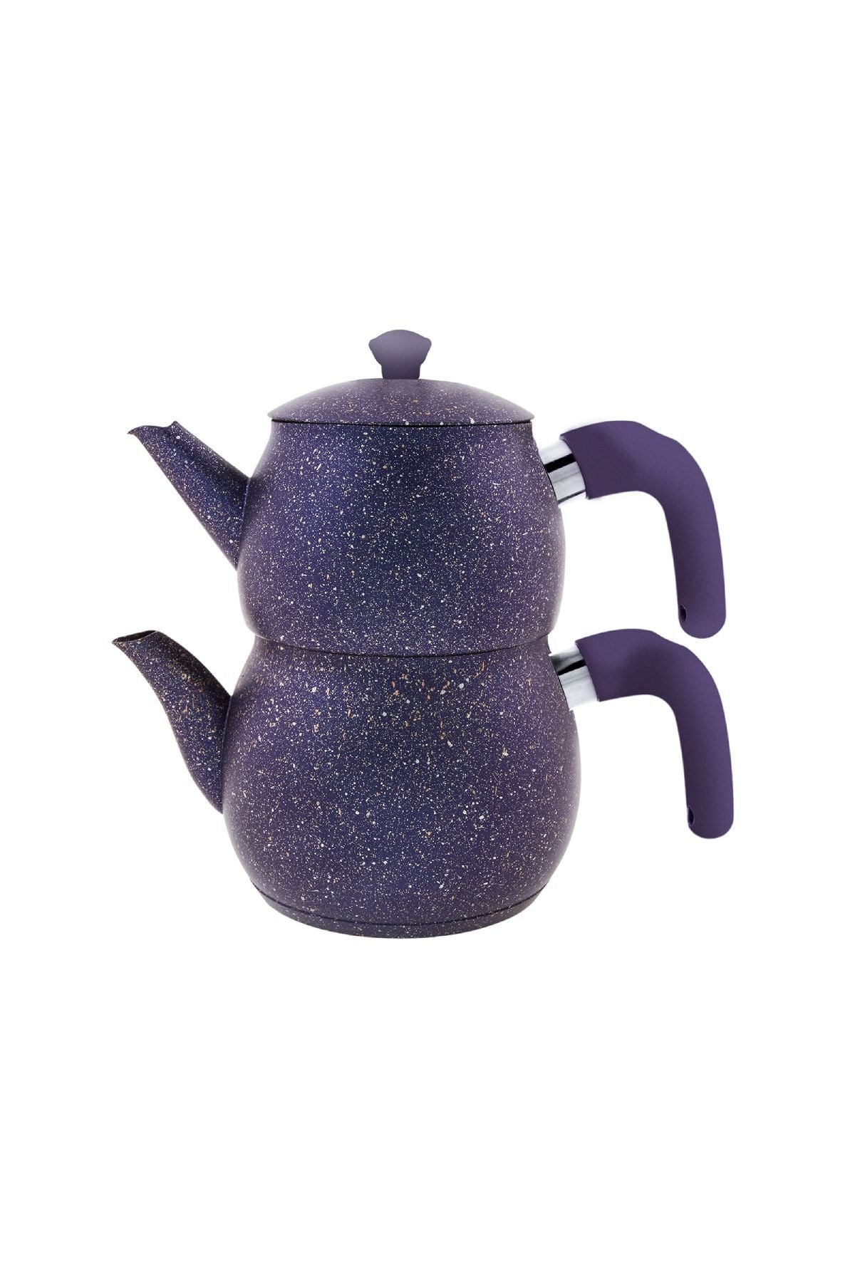 Karaca Biogranit Steel Plus Teapot Set with Bakelite Handle Purple 4