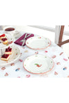 Madame Coco Cherry Patterned 6-Piece Dessert Plate Set 1