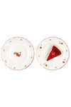 Madame Coco Cherry Patterned 6-Piece Dessert Plate Set 3