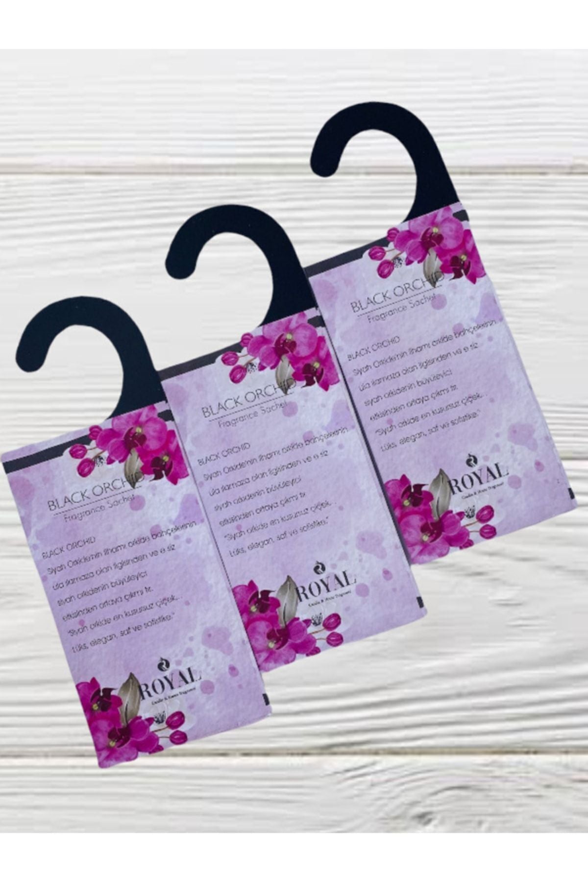 Royal Mum 3 Pieces Scented Sachet Black Orchid 1