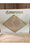 Merinos Modern Line 3 Piece Blanket Set - Beige 1